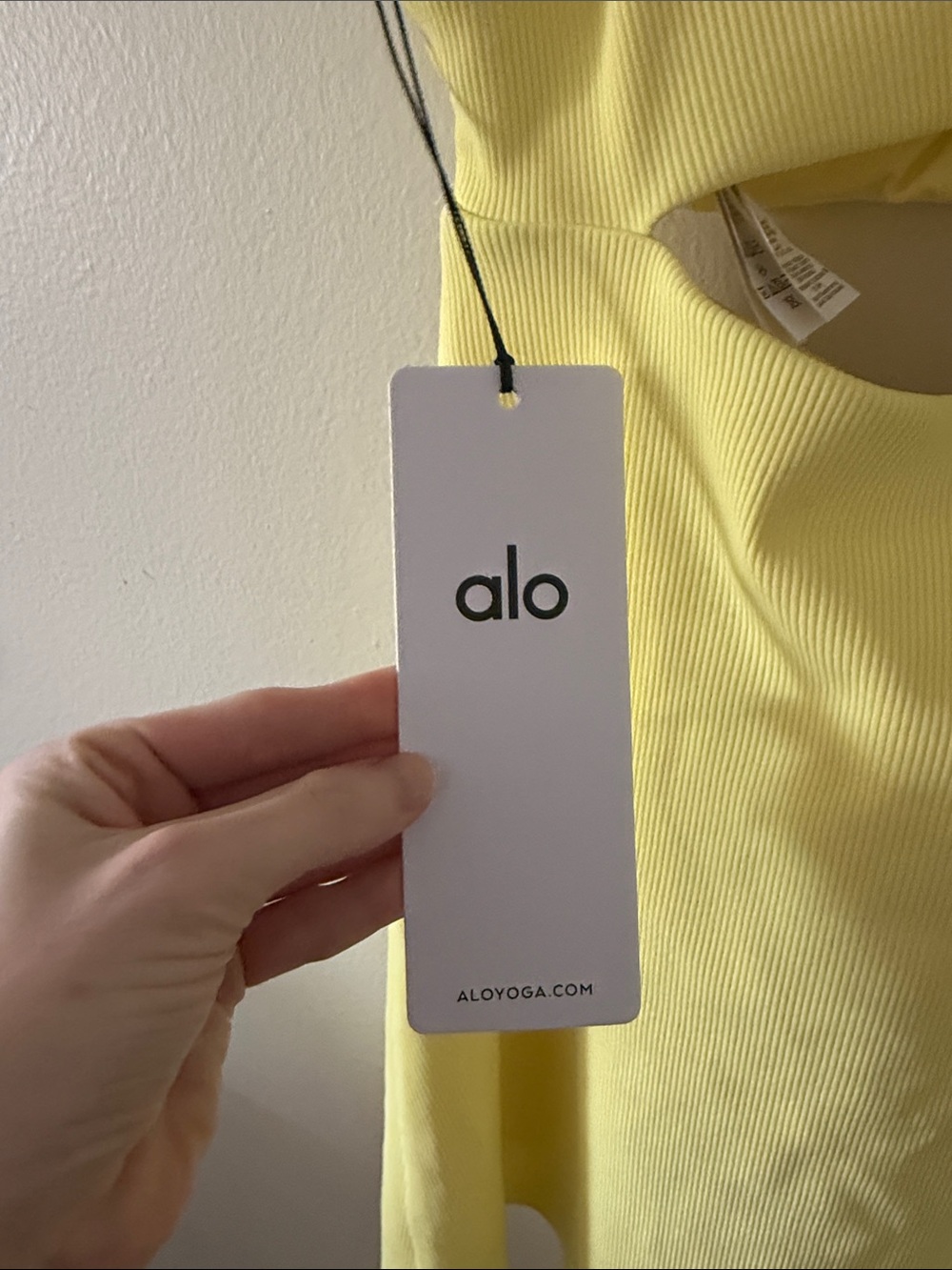 ALO Yoga Sunny Yellow Cutout Tank Dress - Picture 3 of 6